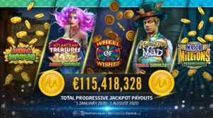 Microgaming Major Millions Win August 2020 PR