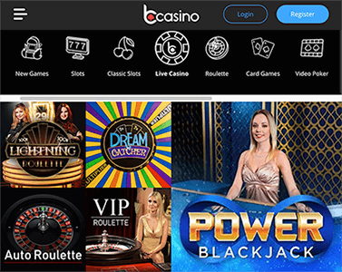 Live casino en tafelspellen