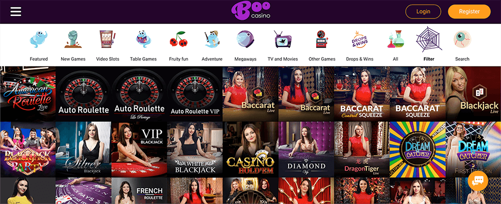 Live casino van Evolution Gaming