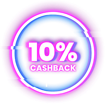 10% cashback op elke storting