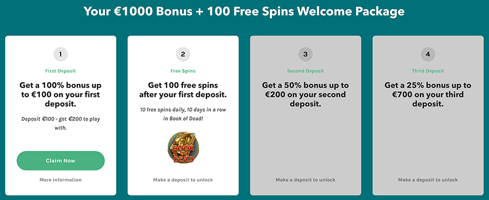 Activeer meteen de welkomstbonus in je account