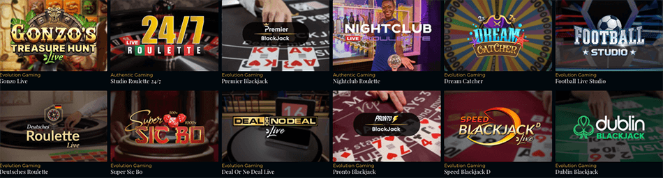 Premier live casino