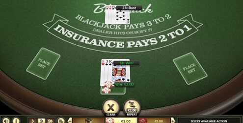 Blackjack casino spellen