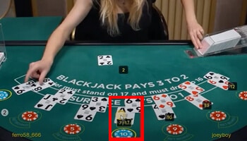 Blackjack kaarten uitdelen