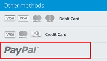 Paypal als betaalmethode