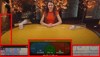 live casino baccarat spel