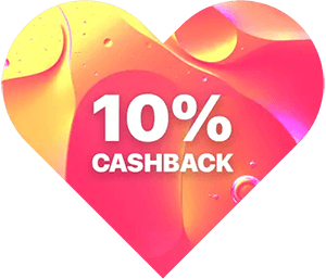 10% cashback bonus, elke week