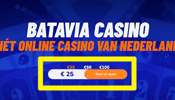Stap 1; ga naar de website van Batavia casino