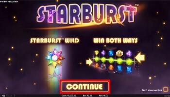 Starburst uitleg