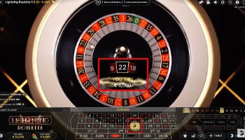 Grote winst lightning roulette