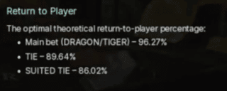 return to player dragon tiger