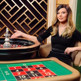 Live casino roulette