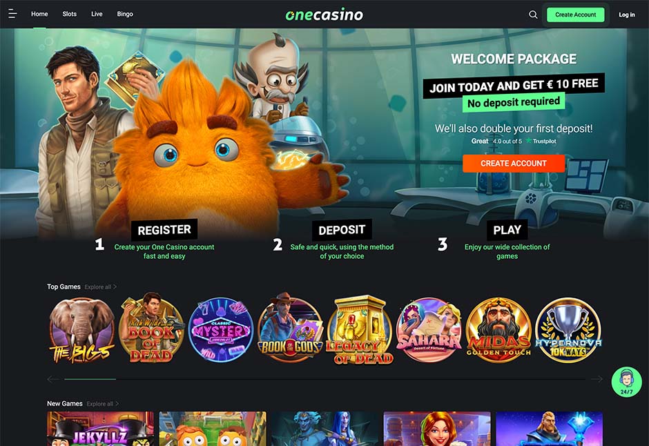 one casino screenshot