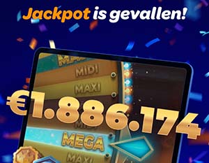 jackpot van 1.9 miljoen bij kansino gevallen