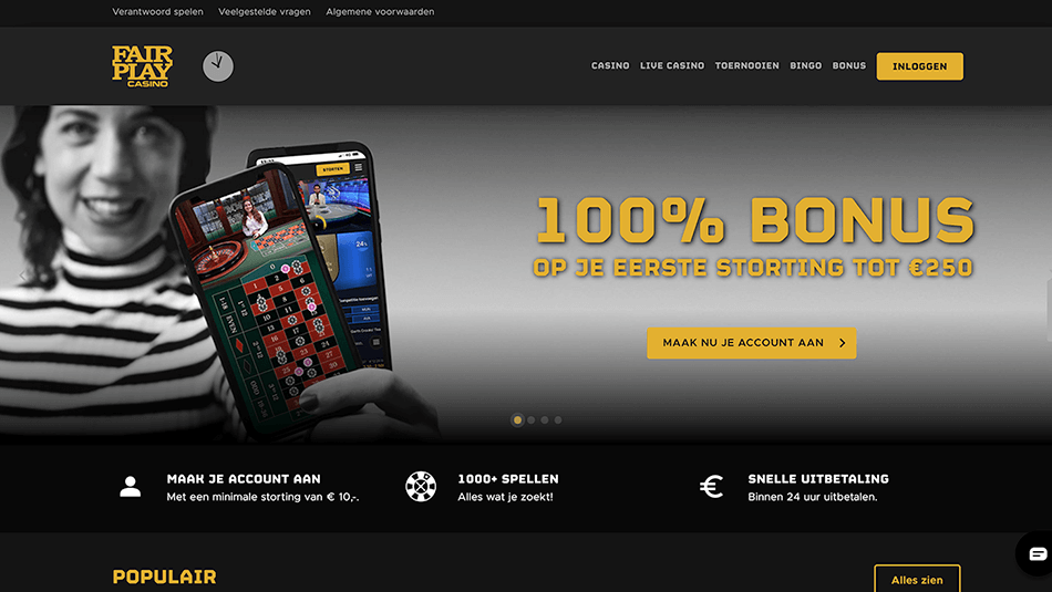 fair play casino screenshot